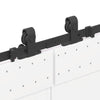 Liukuovi Hardware Kit 400 cm Teräs Musta