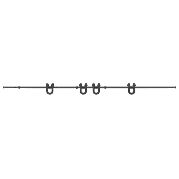 Musta liukuovi hardware kit Marghiloman 400cm (teräs)
