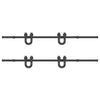 Musta liukuovi hardware kit Marghiloman 400cm (teräs)