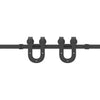 Musta liukuovi hardware kit Marghiloman 400cm (teräs)