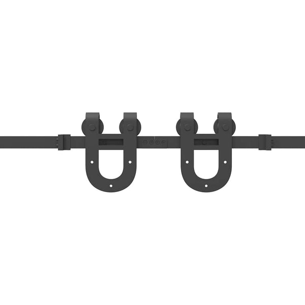Musta liukuovi hardware kit Marghiloman 400cm (teräs)