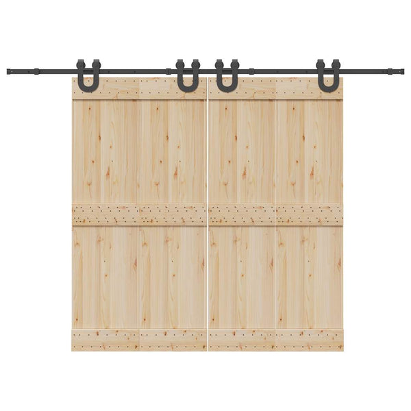 Musta liukuovi hardware kit Marghiloman 400cm (teräs)