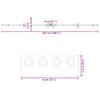 Musta liukuovi hardware kit Aftenie 427cm (teräs)