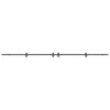 Musta liukuovi hardware kit Aftenie 427cm (teräs)