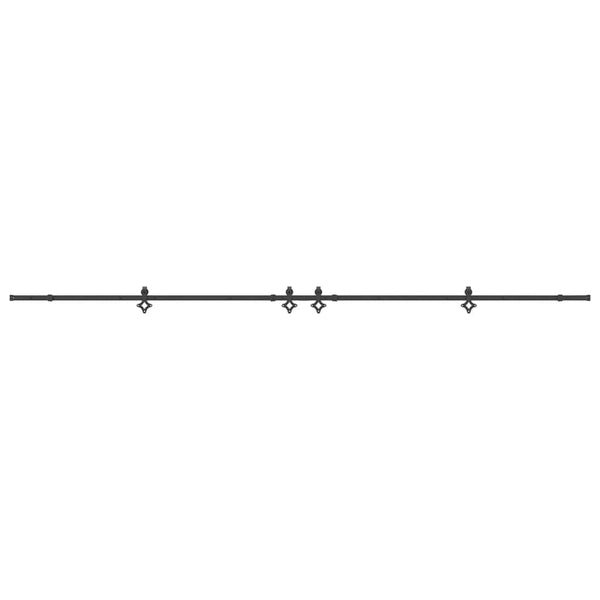Musta liukuovi hardware kit Aftenie 427cm (teräs)
