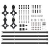 Musta liukuovi hardware kit Aftenie 427cm (teräs)