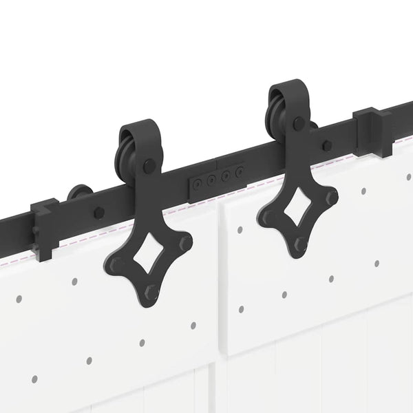 Musta liukuovi hardware kit Aftenie 427cm (teräs)