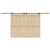 Musta liukuovi hardware kit Aftenie 427cm (teräs)