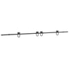 Musta liukuovi hardware kit Bibian 400cm (teräs)