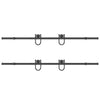 Musta liukuovi hardware kit Bibian 400cm (teräs)