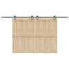 Musta liukuovi hardware kit Bibian 400cm (teräs)