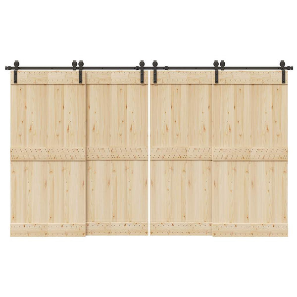 Musta liukuoven asennussarja teräs Gutal_Ecaterina 366cm