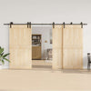 Musta liukuovi hardware kit Gutal_Ecaterina 400cm (teräs)