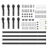 Musta liukuovi hardware kit Gutal_Ecaterina 400cm (teräs)