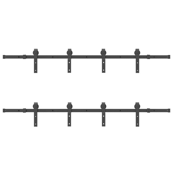 Musta liukuovi hardware kit Gutal_Ecaterina 400cm (teräs)