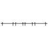 Musta liukuovi hardware kit Gutal_Ecaterina 400cm (teräs)