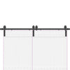 Musta liukuovi hardware kit Gutal_Ecaterina 400cm (teräs)