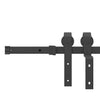 Musta liukuovi hardware kit Gutal_Ecaterina 400cm (teräs)