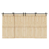 Musta liukuovi hardware kit Gutal_Ecaterina 400cm (teräs)