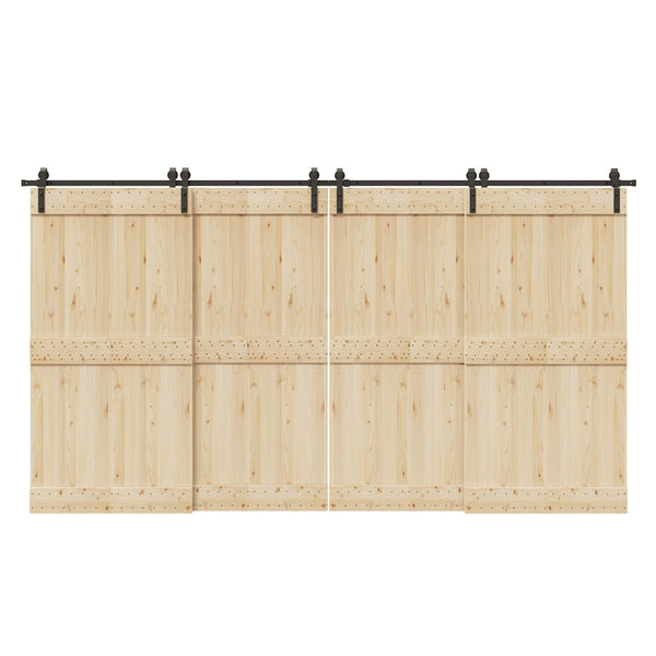 Musta liukuovi hardware kit Gutal_Ecaterina 400cm (teräs)