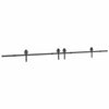 Musta liukuovi hardware kit Luciani 400cm (teräs)