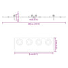 Musta liukuovi hardware kit Luciani 400cm (teräs)