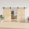 Musta liukuovi hardware kit Luciani 400cm (teräs)