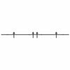 Musta liukuovi hardware kit Luciani 400cm (teräs)