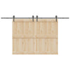 Musta liukuovi hardware kit Luciani 400cm (teräs)
