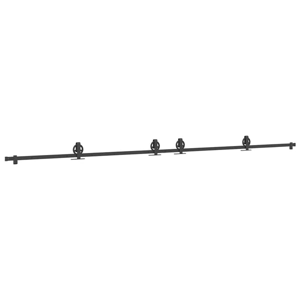 Musta liukuovi hardware kit Rentie 400cm (teräs)