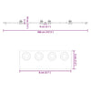 Musta liukuovi hardware kit Rentie 400cm (teräs)