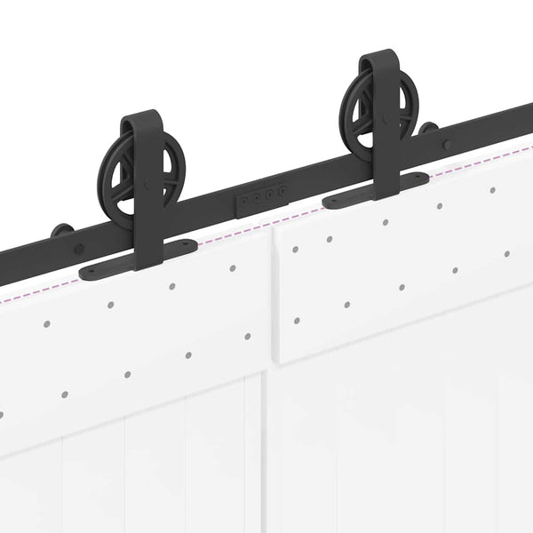 Musta liukuovi hardware kit Rentie 400cm (teräs)