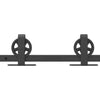 Musta liukuovi hardware kit Rentie 400cm (teräs)