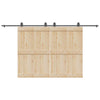 Musta liukuovi hardware kit Rentie 400cm (teräs)