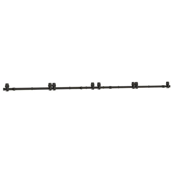 Musta liukuoven asennussarja teräs Emami 366cm