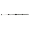 Musta liukuovi hardware kit Emami 400cm (teräs)