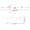 Musta liukuovi hardware kit Emami 400cm (teräs)