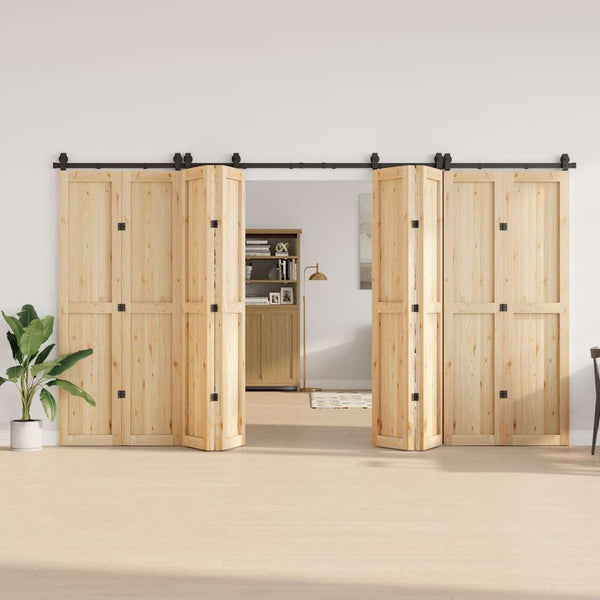 Musta liukuovi hardware kit Emami 400cm (teräs)