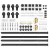 Musta liukuovi hardware kit Emami 400cm (teräs)