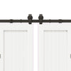 Musta liukuovi hardware kit Emami 400cm (teräs)
