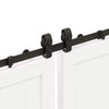 Musta liukuovi hardware kit Emami 400cm (teräs)