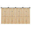 Musta liukuovi hardware kit Emami 400cm (teräs)