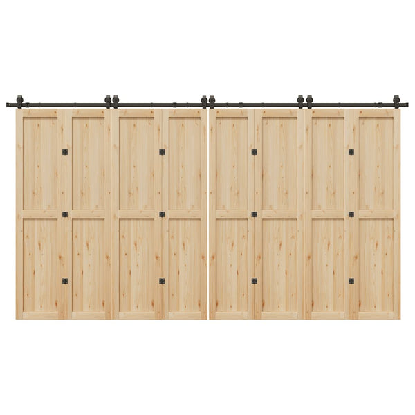 Musta liukuovi hardware kit Emami 400cm (teräs)