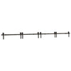 Musta liukuovi hardware kit Lasszlo 400cm (teräs)