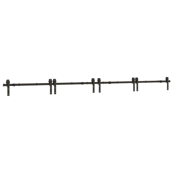 Musta liukuovi hardware kit Lasszlo 400cm (teräs)