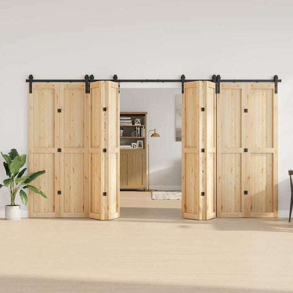 Musta liukuovi hardware kit Lasszlo 400cm (teräs)