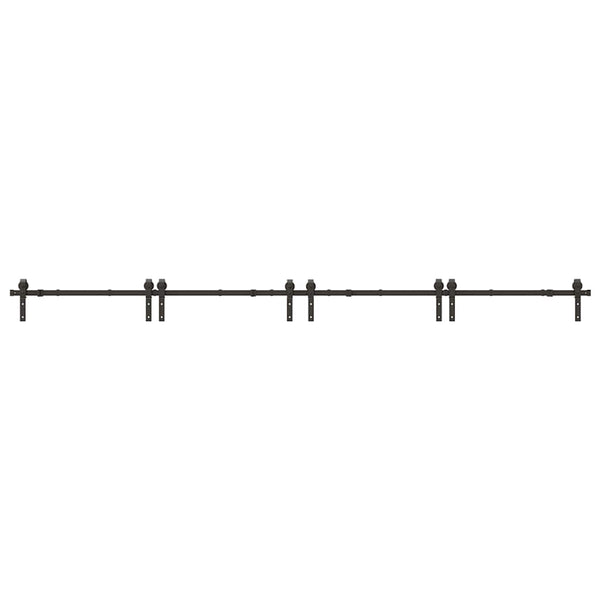 Musta liukuovi hardware kit Lasszlo 400cm (teräs)