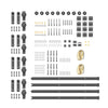 Musta liukuovi hardware kit Lasszlo 400cm (teräs)