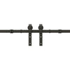 Musta liukuovi hardware kit Lasszlo 400cm (teräs)