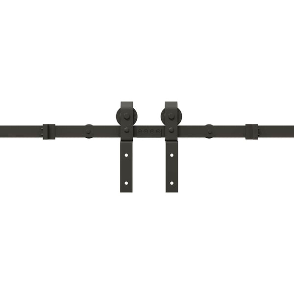 Musta liukuovi hardware kit Lasszlo 400cm (teräs)